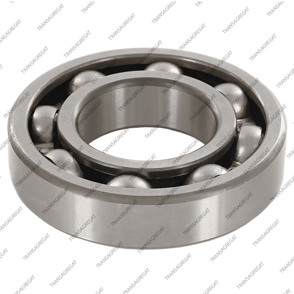 Подшипник ведомого шкива задний (тип 1, 43x87x19.0, шариковый, пластиковый сепаратор)*